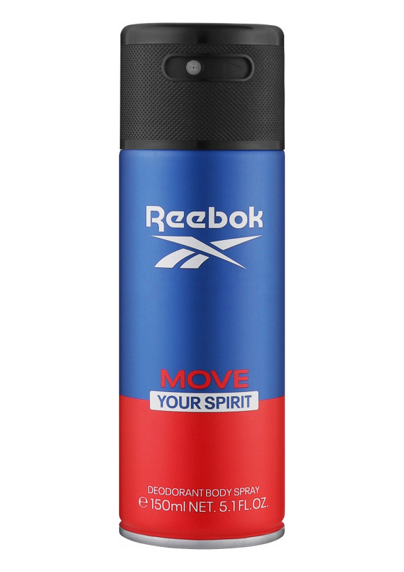 اسپری دئودورانت مردانه ریبوک مدل Move Your Spirit حجم 150 میلیلیتر
