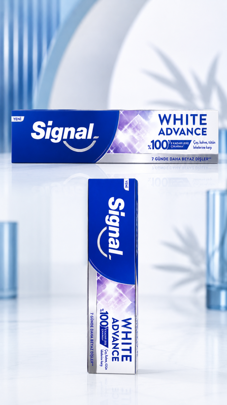 خمیردندان سفیدکننده سیگنال White Advance ضد لکه چای، قهوه و تنباکو حجم 75 میلیلیتر